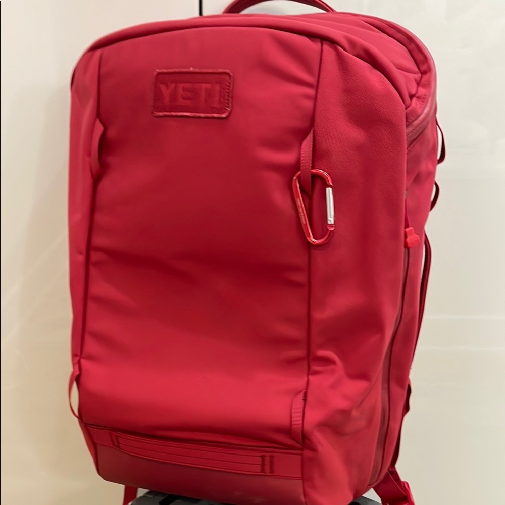 Yeti Red Backpack Durable and Stylish